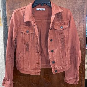 Juniors distressed jacket
